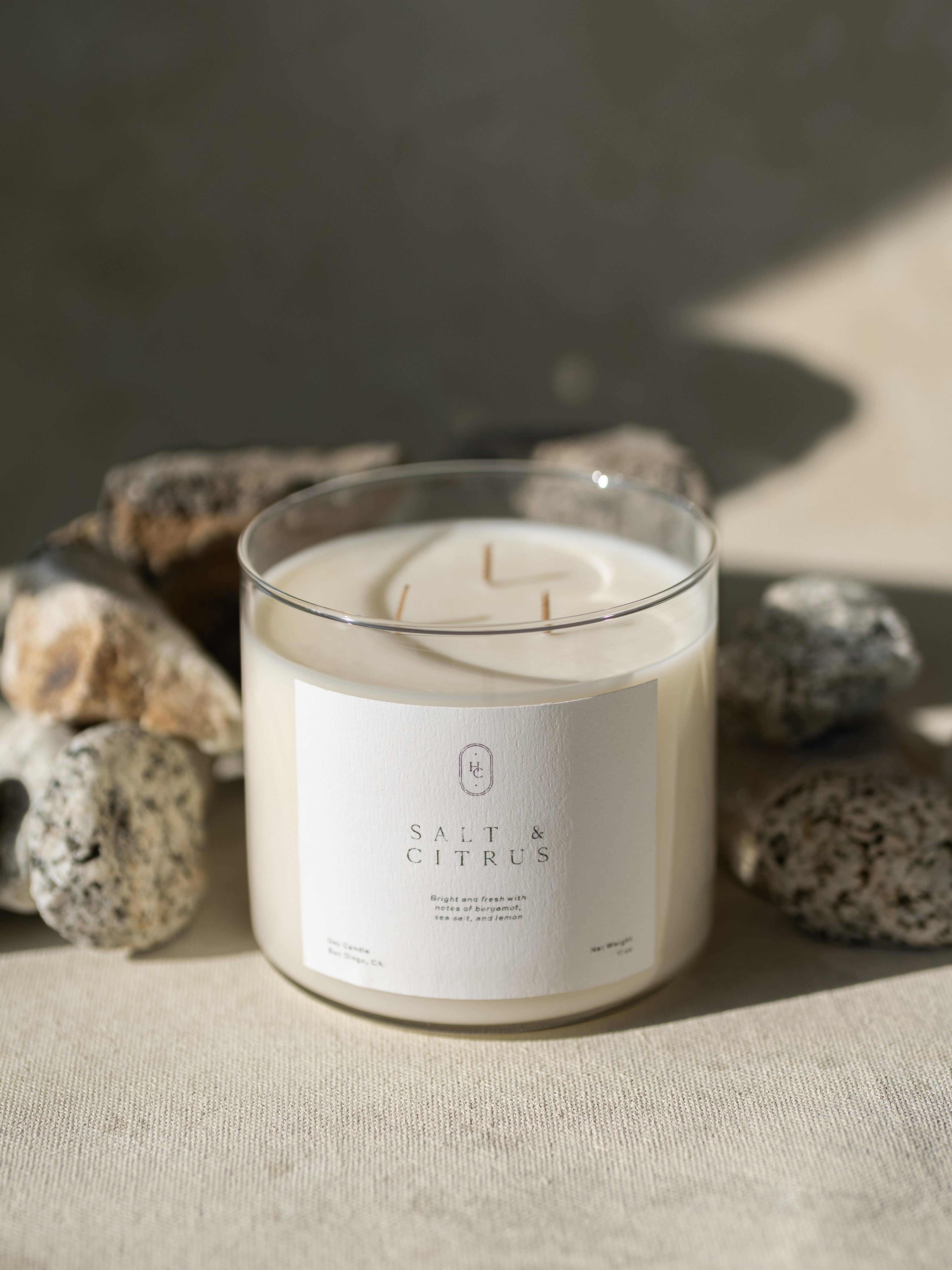 Salt & Citrus 3-Wick Tumbler Candle