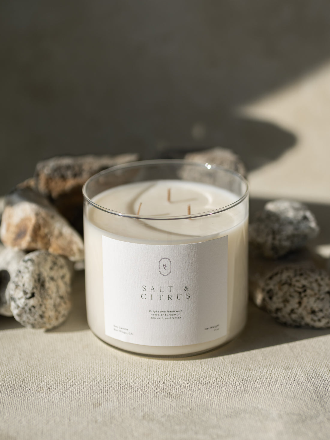 Salt &amp; Citrus 3-Wick Tumbler Candle