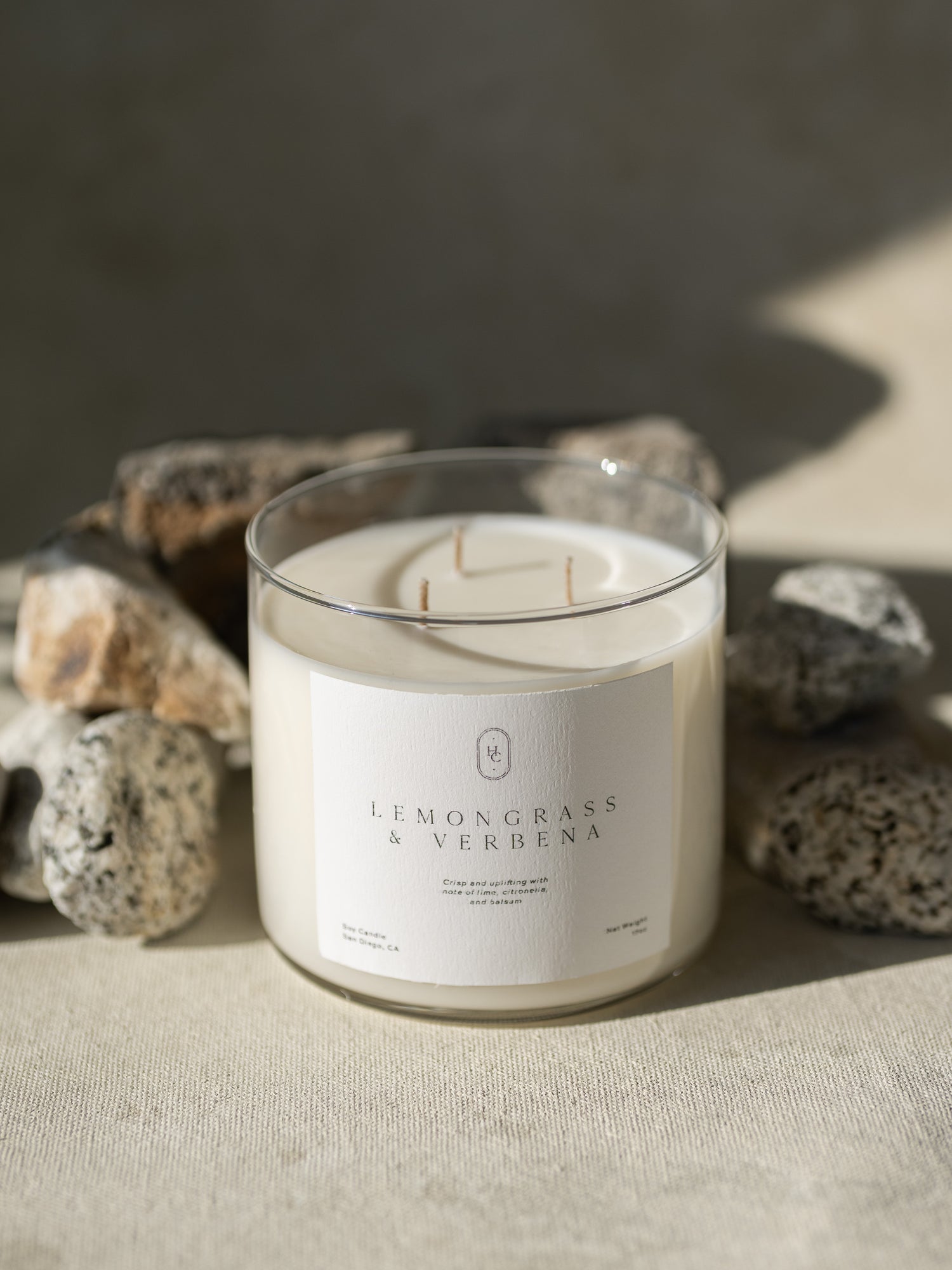 Lemongrass &amp; Verbena 3-Wick Tumbler Candle