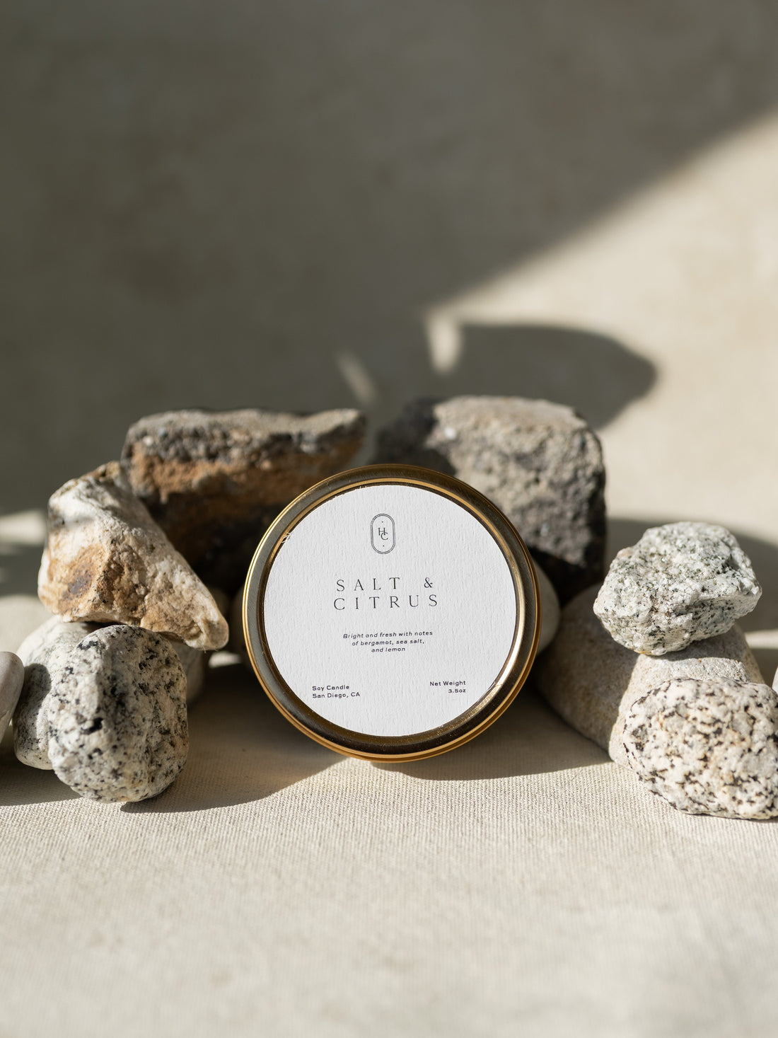 Salt &amp; Citrus Travel Candle