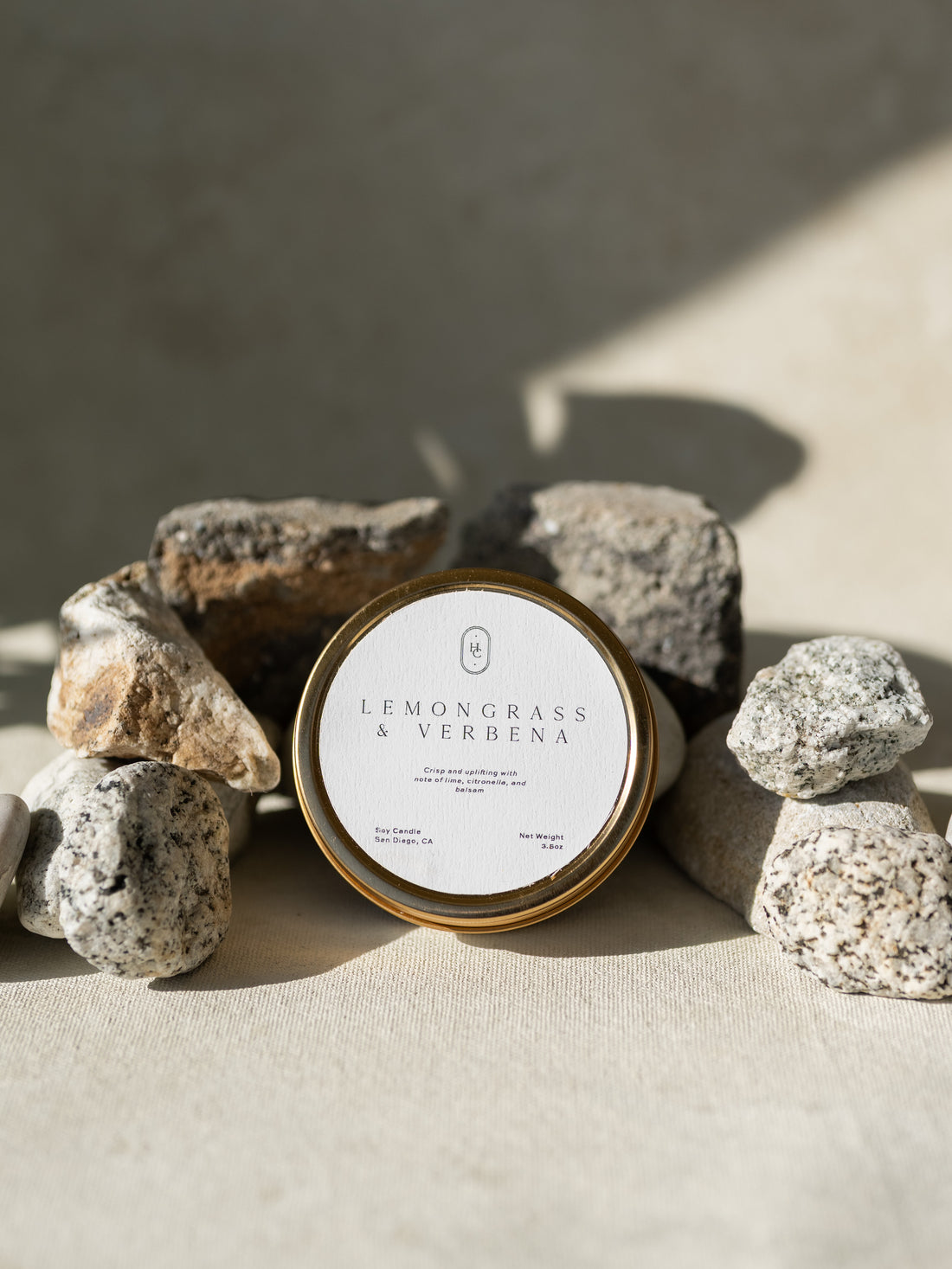 Lemongrass &amp; Verbena Travel Candle